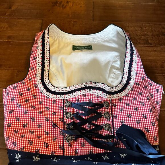 Country Line Authentic German Dirndl / Tracht - Size EU42 - Picture 2 of 9